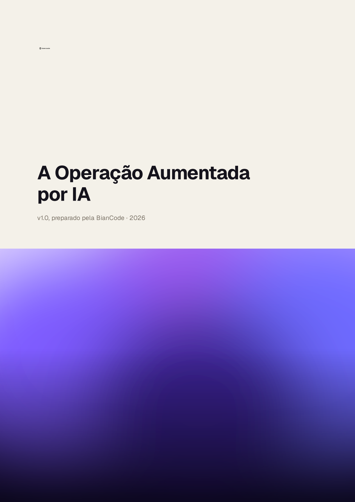 Capa do whitepaper A Operação Aumentada por IA